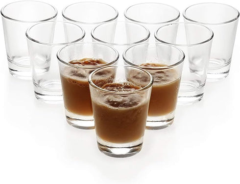 BCnmviku 1.5 oz Shot Glasses Sets with Heavy Base, Clear Shot Glass (10 Pack)...