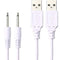 Replacement-Charging-Charger-Rechargeable-Massagers, DC Cable USB Cord - 2.5mm (2 Pack) 3.3ft...