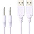 Replacement-Charging-Charger-Rechargeable-Massagers, DC Cable USB Cord - 2.5mm (2 Pack) 3.3ft...