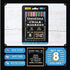 VersaChalk Metallic Liquid Chalk Markers, Set of 8-5mm Tip...