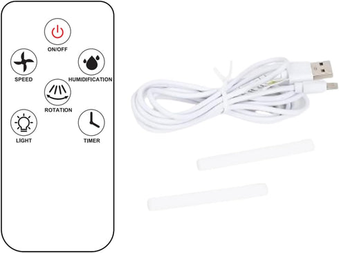 Mini Portable Air Conditioner Remote & USB Cable & Replaceable Cotton Swabs for Model M9...