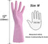HSL Household Cleaning Gloves - Reusable Kitchen Dishwashing Gloves with Latex free, Cotton lining, Waterproof, Non-Slip (Medium, 3 Pairs)...