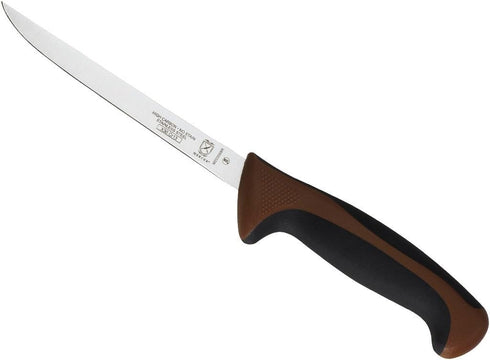 Mercer Culinary Millennia Color Handle Cutlery 6" Narrow Boning Knife Brown...