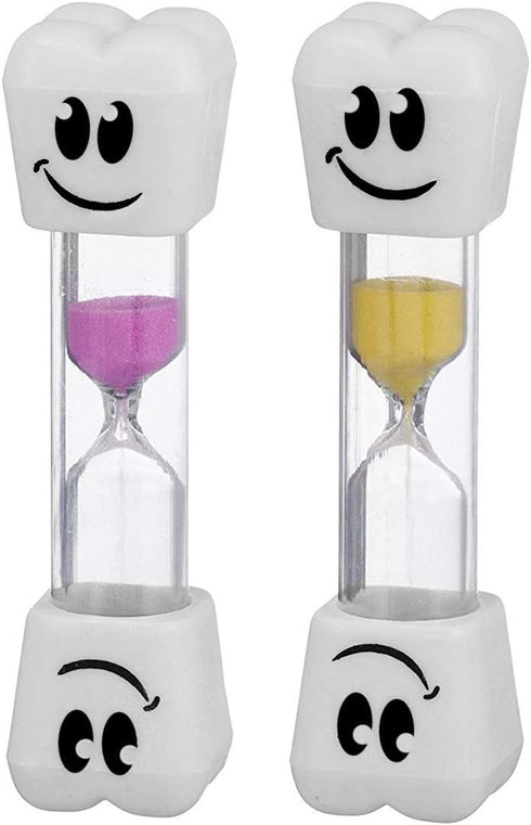 Smile Tooth 2 Minute Sand Timer Assorted Colors (2 Pack)...