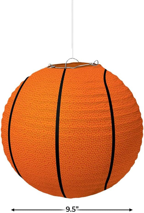 Basketball Hanging Paper Lanterns - 9.5'', 3 Pieces | Party Decor for Team Celebrations...