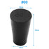 20 Pack Solid Rubber Stoppers Size #00-15mm x 10mm - 25mm Long - Tapered Laboratory Test Tube Stopper Plug - Black...