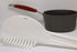 Gadjit Pasta Strain & Serve Pot Strainer, Two-sided Kitchen Tool, One Side Strains Water out of Pasta, the Other Side Lifts and Serves Pasta | A M...