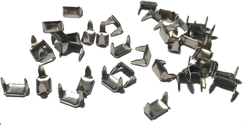 100 Pcs Leather Staples Staple Fasteners Holders Copper for Belt Clip Keeper Leathercraft Zippers Buckles...