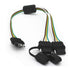 4 Way Y-Splitter Plug Universal for Tailgate Light Bar and Trailer Lights Plug & Play Adapter Extension Harness Wiring Plug 4 Pin Connectors...