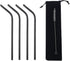 Gugrida Metal Straws Stainless Steel Straws 8.5" Drinking Straws Reusable 4 Set - Ultra Long Muti Color-Cleaning Brush for 20/30 Oz for Trail Tumb...