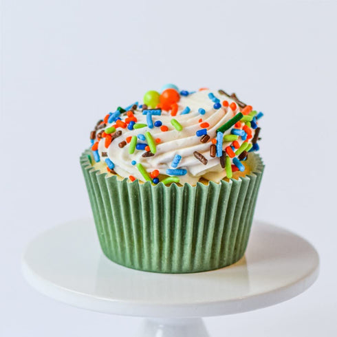Dinosaur Sprinkles for Cupcakes Cake Decorating, Cookies and Baking - Fancy Edible Dino Sprinkles Cake Toppings in Brown Jimmies, Blue Nonpareils,...