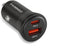 Dual-Port 60W,USB C Car Charger, Fast Charge, Cigarette Lighter USB Charger, Mini Metal Shell?for Apple iPhone 15/14/13 Pro Max Plus, iPad, Samsun...