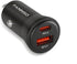 Dual-Port 60W,USB C Car Charger, Fast Charge, Cigarette Lighter USB Charger, Mini Metal Shell?for Apple iPhone 15/14/13 Pro Max Plus, iPad, Samsun...