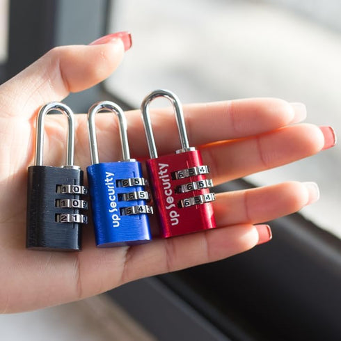 Combination Lock 3 Digit Small Padlock,Combo Lock, Luggage Lock for Travel, Waterproof Password Resettable Padlock for Gym Locker/Luggage/Gate/Cas...