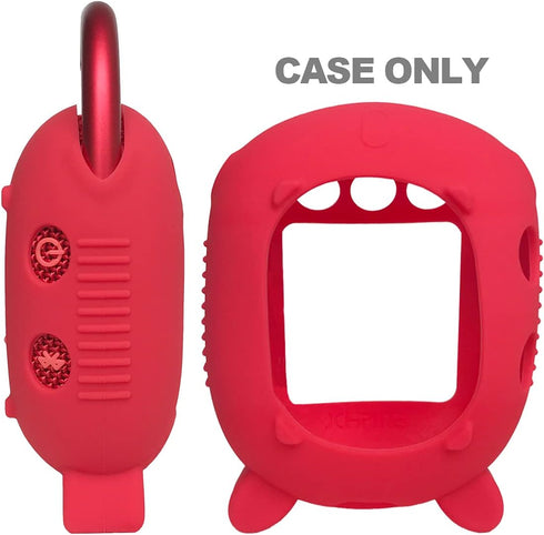 Silicone Cover Case for JBL Clip 4 Portable Bluetooth Speaker, Protective Carrying Case for JBL Clip 4 Portable Bluetooth Speaker (Case Only) (Red...