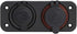 MMOBIEL Universal Waterproof Two Hole USB Charger Power Socket 12V-24V 5V 2.1A and Cigarette Lighter incl Wiring Kit......