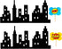 Scenic Theme Stick On/Lay On Cake Border Decoration Toppers (Super Hero Lighted City Backdrop)...