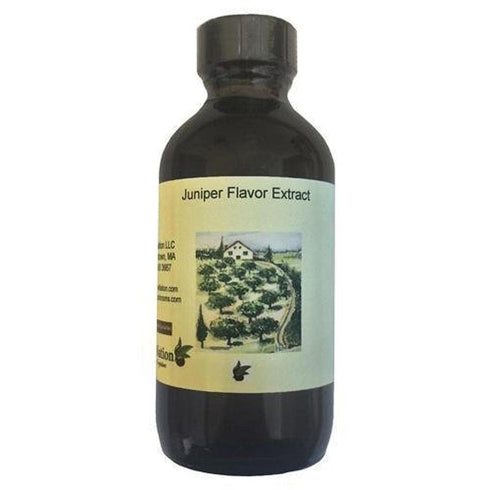 OliveNation Juniper Flavor Extract, Classic Gin Taste Flavoring for Beverages, Meat, Sauces, Baked Goods, Non-GMO, Gluten Free, Kosher, Vegan - 8 ...
