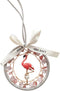 1 Pcs Flamingo Dreamcatcher Car Mirror Charms,Flamingo Car Hanging Ornament Rear View Mirror Pendant Dream Catcher Car Interior Rearview Mirror Ha...