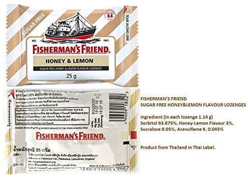 Fisherman's Friend Honey Lemon Lozenges 25g, (Pack of 6)...