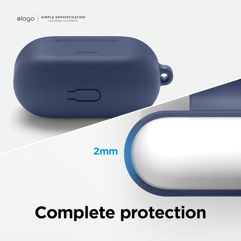 elago Silicone Case Compatible with AirPods 3rd Generation Case - Compatible with AirPods 3 Cover, Carabiner Included, Supports Wireless Charging,...
