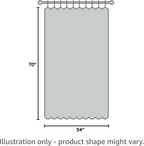 River Dream 2 Pack Snap in Shower Curtain Liner Replacements 70 x 54, White, with Magnets ?Removable Liner ?Plastic(PEVA)...