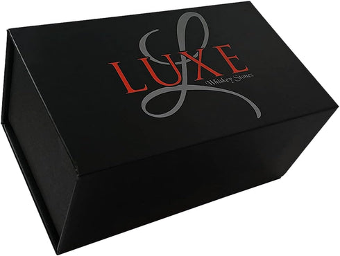 Luxe Whiskey Stones - Set of 2 Marble Chilling Spheres in Gift Box with Velvet Storage Bag...