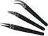 MMOBIEL 3Pcs Set Ceramic Tip Soldering Tweezers Heat Resistant 1600 C/3000 F for Electronics Repair, Jewelry, Computer, Laboratory Soldering Work ...