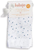 Lulujo Security Lovey Blankets| Unisex Softest Breathable Cotton Muslin Security Blanket Set with Silky Satin Trim| Neutral Comforting Blanket for...