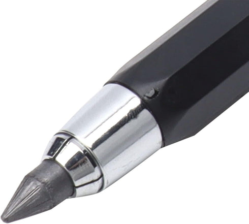 Automatic Pencil, 5.6mm Stainless Steel Mechanical Pencils Draft Drawing Portable Art Clutch Painting Retractable Sketching Holder Carpenter Graff...