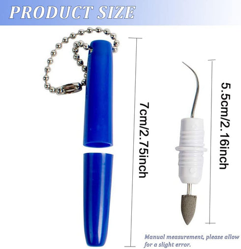 2PCS Dental Picks Portable Dental Tooth Picks Teeth Stain Remover Reusable Teeth Eraser Mini Travel Plaque and Tartar Remover Dental Tool Set Teet...
