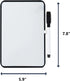 Magnetic Dry Erase Board for School Locker, 6" x 8", Black Framed with Marker and 2 Magnets - Small Whiteboard for Classroom, Home, Office, Travel...