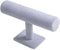 Coward T-Bar Bracelet Holder Organizer Jewelry Display Boutique Watch Stand for Home Organization Storage (Gray Velvet)...