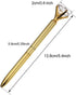 16 Pieces Gold Diamond Pens with Bling Crystal Diamond Top for Wedding, Women Girls Gift with Black Ink Writing(16 Pack Of Gold)...