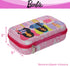 Innovative Designs Barbie Pencil Case Set with Stickers and Gel Pens for Kids, Molded with Zip Closure, Light Pink...