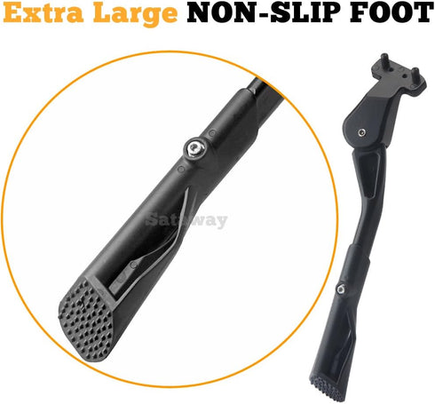 Bike Kickstand Adjustable Strong Rear Mount Aluminum Alloy Bicycle Kickstand for 24 26 700C 27.5 28 29 inch Electric Bike Mountain Bike Adult Bike...