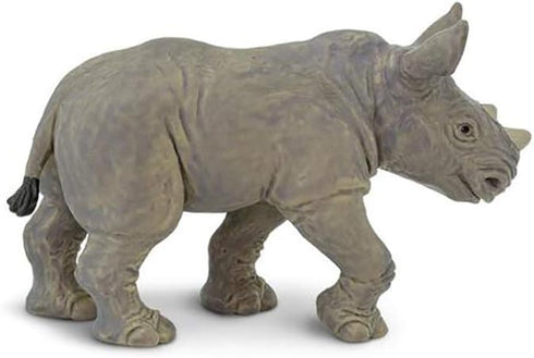 Safari Ltd. White Rhino Baby Toy Figurine - Realistic, Hand-Painted 2.93" Model Figure - Safe, Educational Toy for Boys, Girls & Kids Ages 3+...