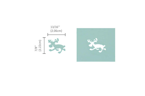 Bira Craft 1 inch Moose 1 Lever Action Craft Punch, Christmas Punch for Paper Crafting Scrapbooking...