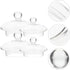 UPKOCH Tea Steeper Tea Steeper 4 Pack Glass Teapot Lid Replacement Teapot Strainer Covers Tea Filters Lids Tea Steepers Covers Teapot Spare Part G...
