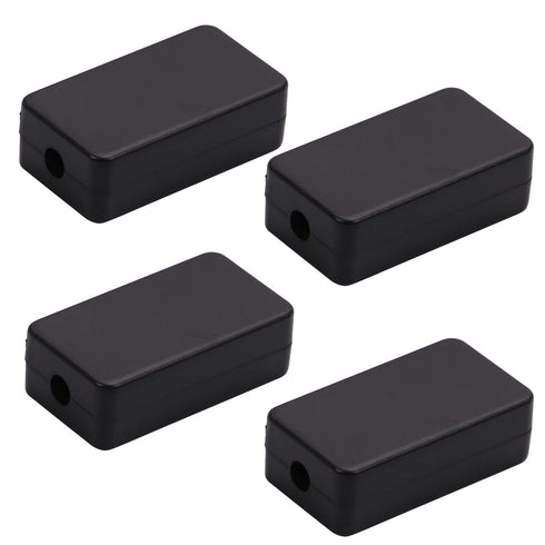 Fielect 1.89 x 1.02 x 0.61 inch Junction Box ABS Plastic Dustproof Universal Electrical Project Enclosure Black 4Pcs...