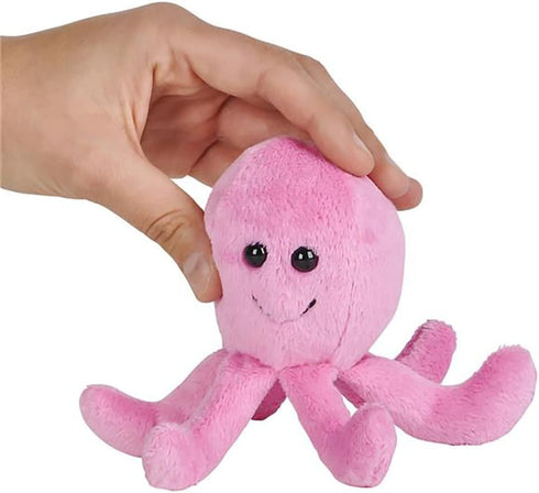 The Dreidel Company Plush Mighty Mights, 3.5" Inch Plush Stuffed, Super Soft and Cuddly Animal Toys, Classroom Decorations, Boys and Girls (Octopu...
