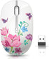 Wireless Mouse with Nano Receiver for PC, Laptop, Notebook, Computer, MacBook, Less Noise, Portable Mobile Optical Mice...
