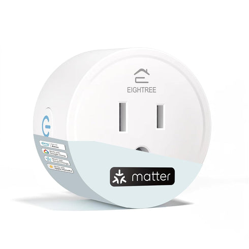 Matter Smart Plug, Homekit Supported, Smart Outlet Works with Siri, Alexa & Google Home, WiFi Outlet Smart Home with Remote Control, Timer & Sched...