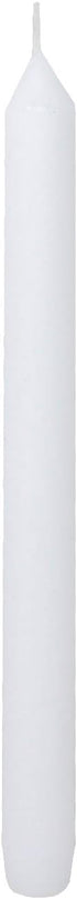 Rambue White Dinner Table Candle 9.5 inch Long Dripless Smokeless Burn 8 Hours in Your Candlesticks -10 Pack Candles...