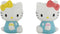 Hello Kitty Set of Ceramic Salt and Pepper Shakers...