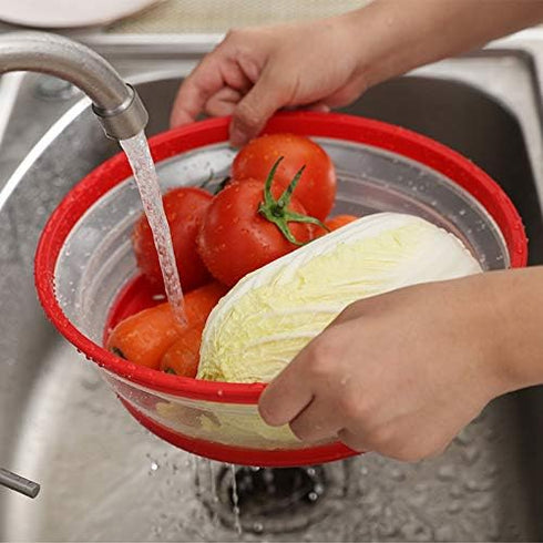 Pack of 2 Collapsible Microwave Food Cover, Splatter Guard,Vented Microwave Lid for Food,10.5inch, BPA free TPR, Dishwasher safe...
