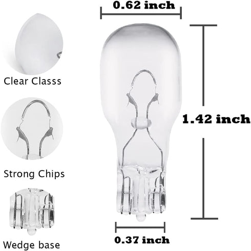 Landscape Light Bulbs?Low Voltage Light Bulbs, T5 Malibu Bulbs 11W, Garden Light Bulbs 12V, Wedge Base, Landscape Bulbs 10 Pack...