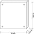 NIUBEE 4x4 Picture Frame, Acrylic Photo Frame 20% Thicker Block, Clear Frameless Acrylic Frames Double Sided?Magnetic frames for Desktop...