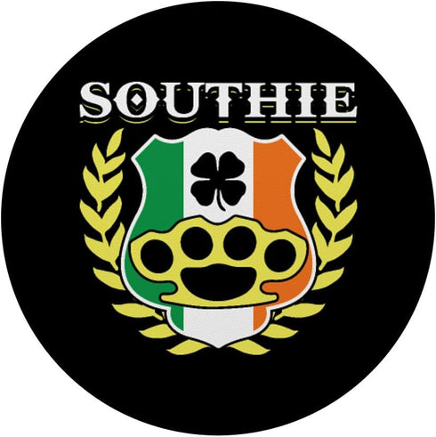 Southie Brass Knuckle Irish Flag St Patricks Day Cool Pun PopSockets Standard PopGrip......