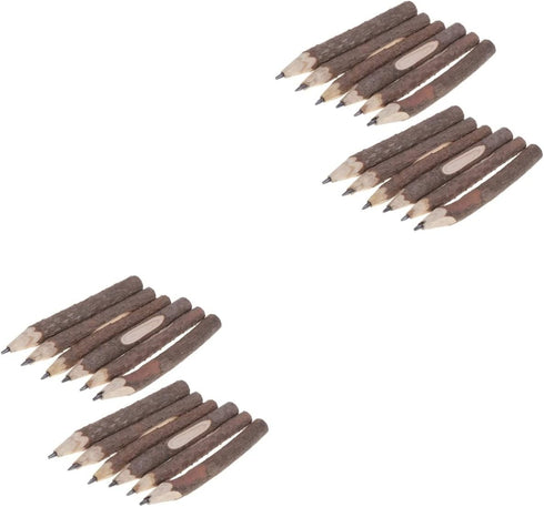 NUOBESTY Wood Branch Pencil Supplies 30 pcs Natural Retro Twig Rustic Pencils Tree Branch Office Gifts for Wooden Pencil Cm Bark Bark Pencils Bran...